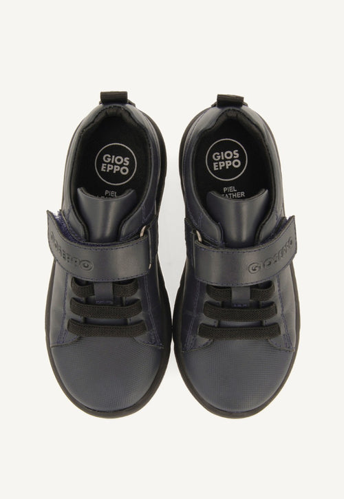 SCHOOL LEATHER TENNIS SHOES WITH ELASTIC LACES HEILIG