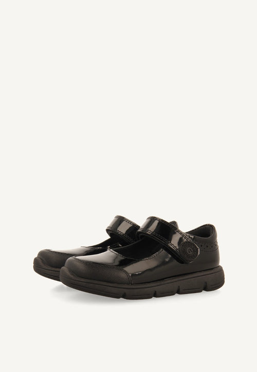 SCARPE DA GINNASTICA IN PELLE CON EFFETTO VERNICIATO BEKES