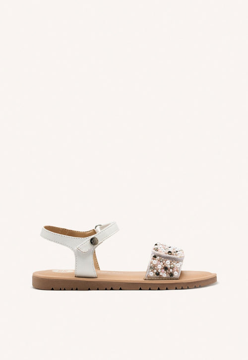 LEATHER BEADED SANDALS BOZRAH