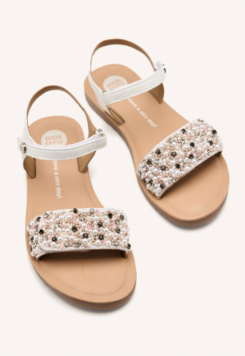 LEATHER BEADED SANDALS BOZRAH