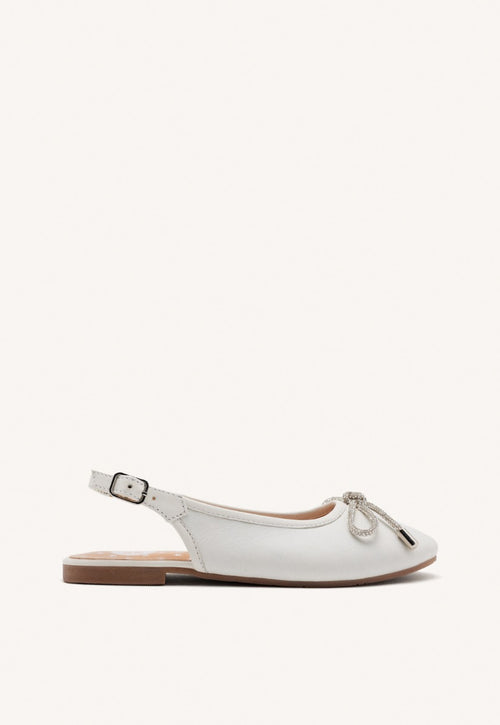 LEATHER BALLET FLATS BOW COON