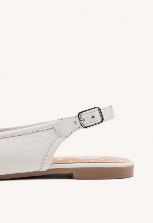 LEATHER BALLET FLATS BOW COON