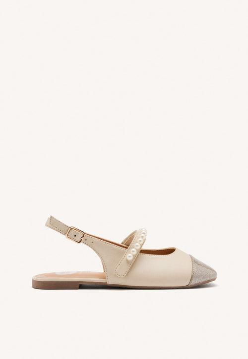 LEATHER PEARL BALLET FLATS HAWLEY