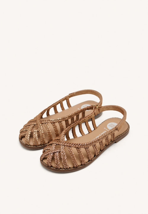 BRAIDED LEATHER CLOSED SANDALS SIMSBURY