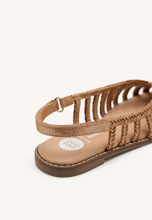 BRAIDED LEATHER CLOSED SANDALS SIMSBURY