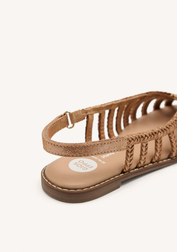BRAIDED LEATHER CLOSED SANDALS SIMSBURY