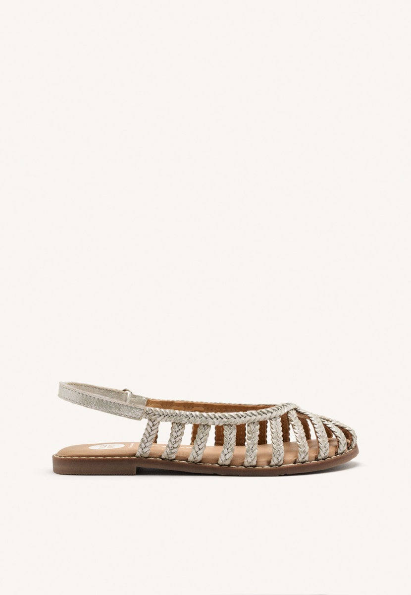 BRAIDED LEATHER CLOSED SANDALS SIMSBURY