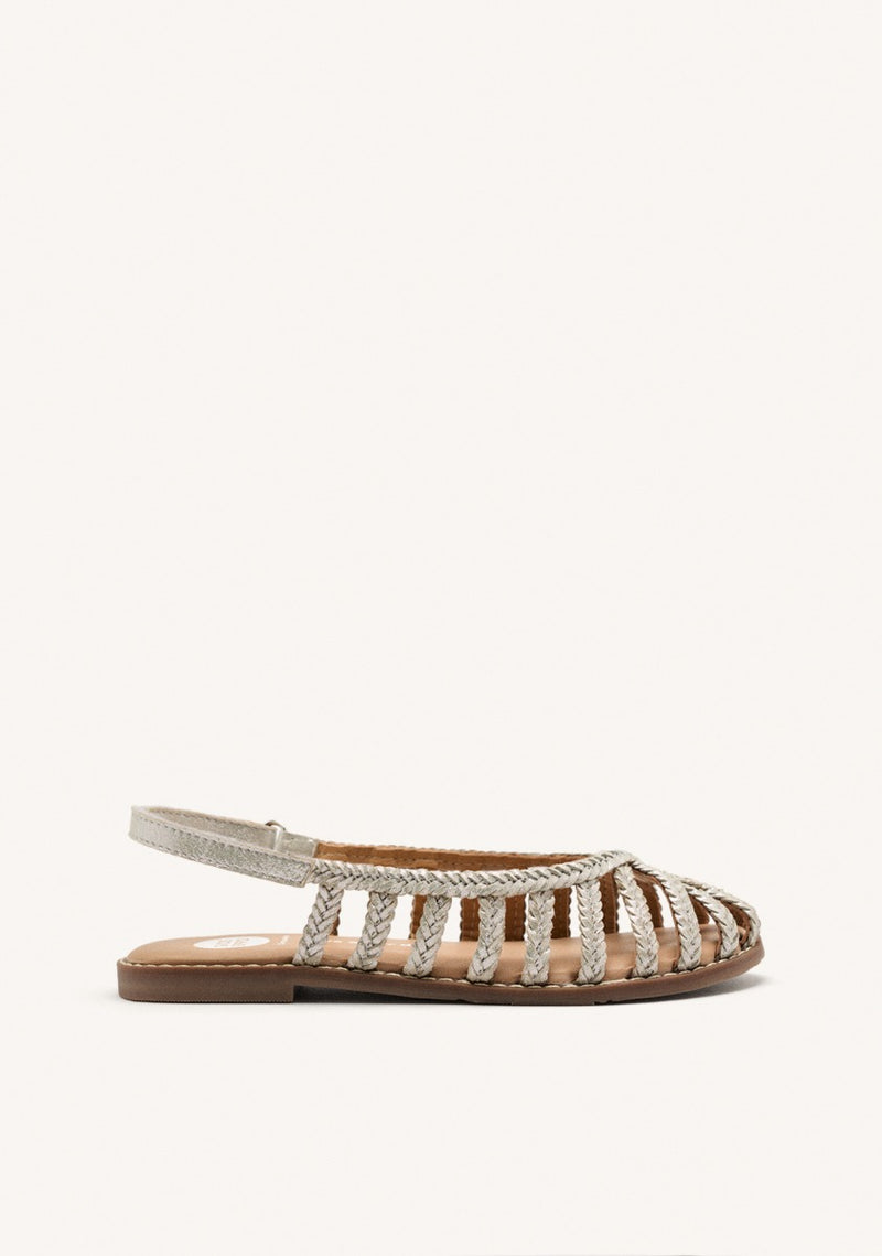 BRAIDED LEATHER CLOSED SANDALS SIMSBURY