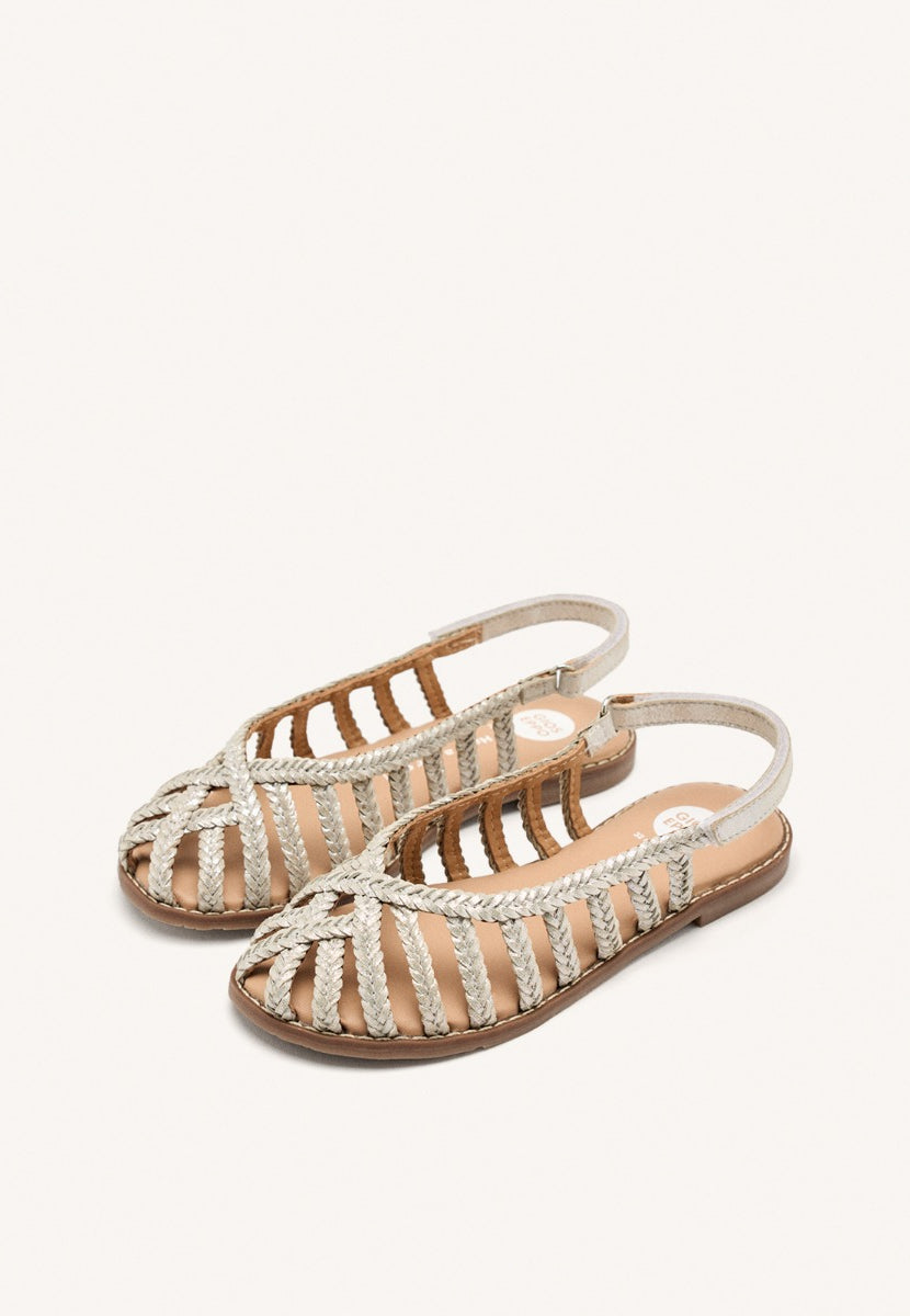 BRAIDED LEATHER CLOSED SANDALS SIMSBURY