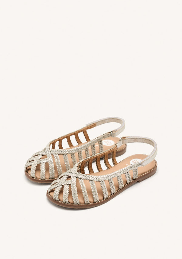 BRAIDED LEATHER CLOSED SANDALS SIMSBURY