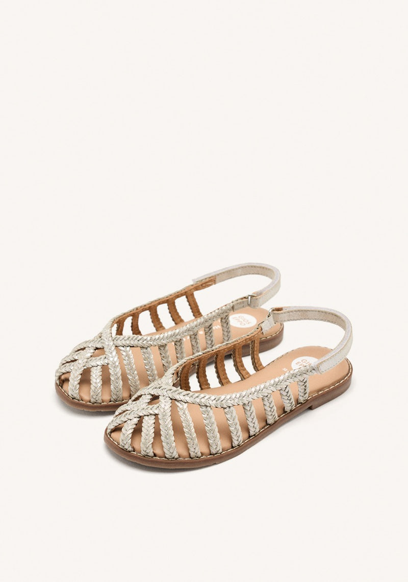 BRAIDED LEATHER CLOSED SANDALS SIMSBURY