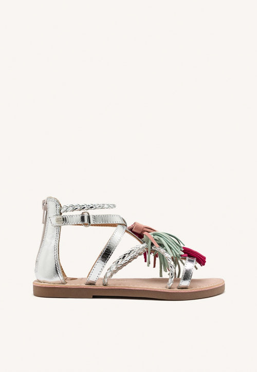 LEATHER FRINGE SANDALS JANESVILLE