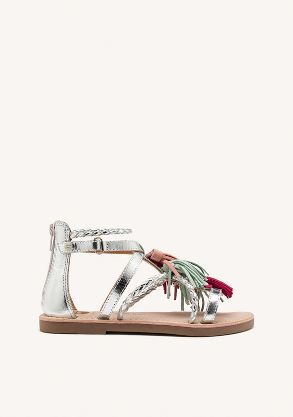 LEATHER FRINGE SANDALS JANESVILLE