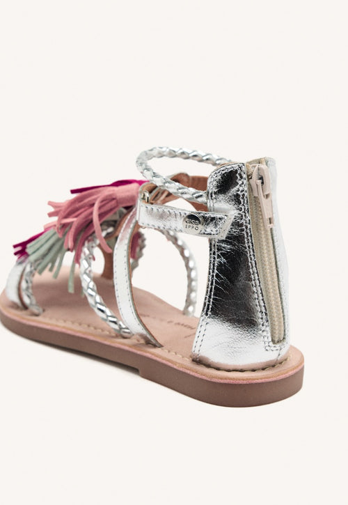 LEATHER FRINGE SANDALS JANESVILLE