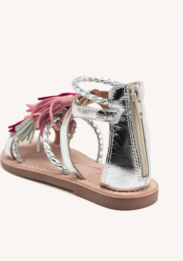LEATHER FRINGE SANDALS JANESVILLE