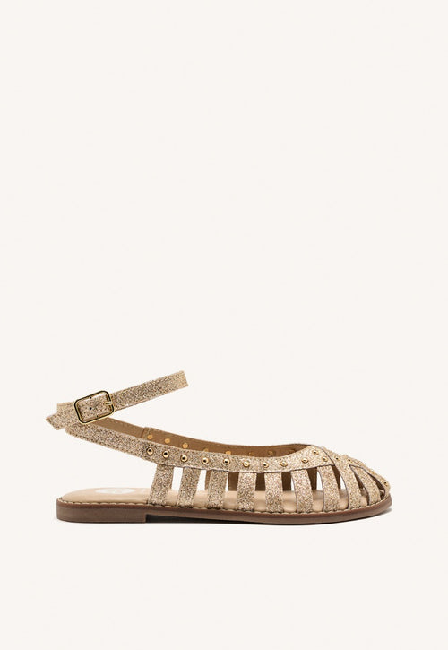 LEATHER SHINE CLOSED SANDALS BLANCHARD