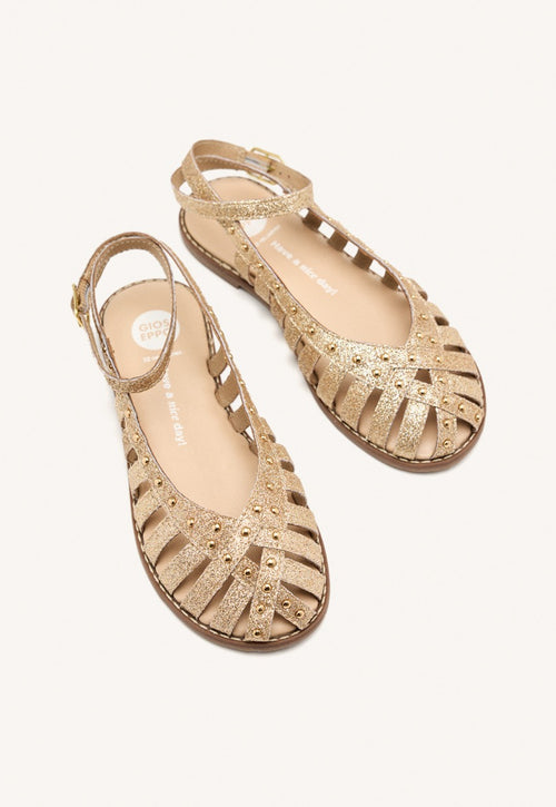 LEATHER SHINE CLOSED SANDALS BLANCHARD