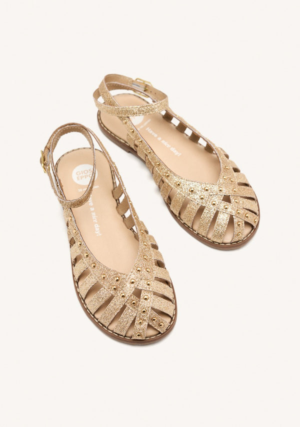 LEATHER SHINE CLOSED SANDALS BLANCHARD