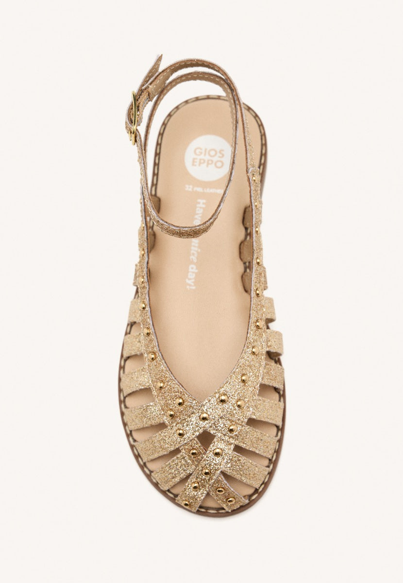 LEATHER SHINE CLOSED SANDALS BLANCHARD
