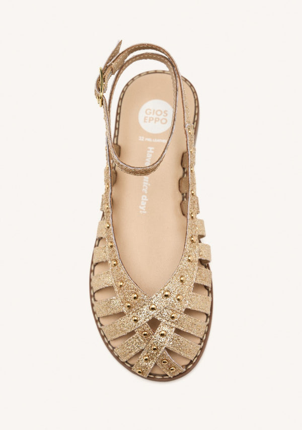 LEATHER SHINE CLOSED SANDALS BLANCHARD