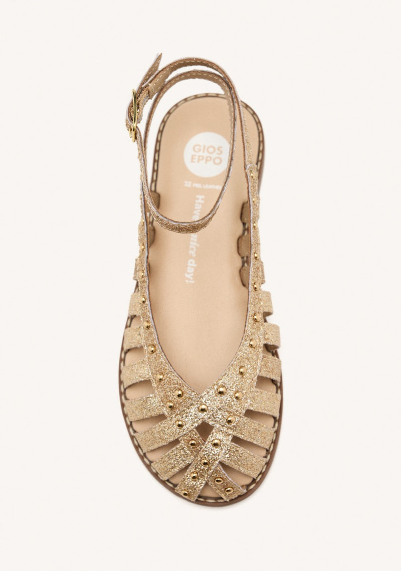 LEATHER SHINE CLOSED SANDALS BLANCHARD
