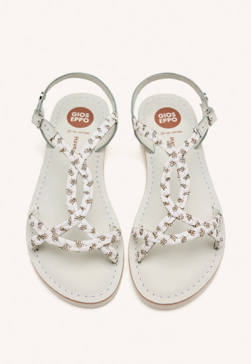 SANDALIAS PIEL, STRASS Y RAFIA WENHAM