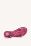 LEATHER, RAFFIA AND GLITTER SANDALS WENHAM