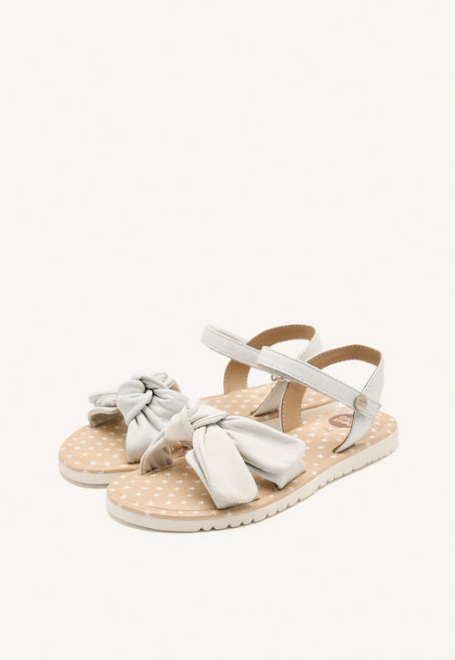 LEATHER BOW SANDALS WAREHAM