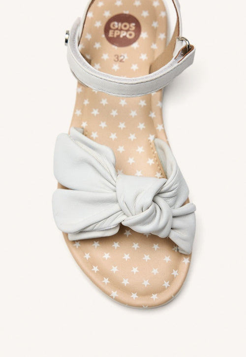 LEATHER BOW SANDALS WAREHAM