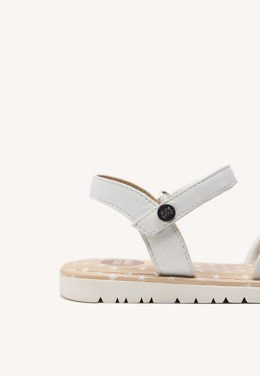 LEATHER BOW SANDALS WAREHAM