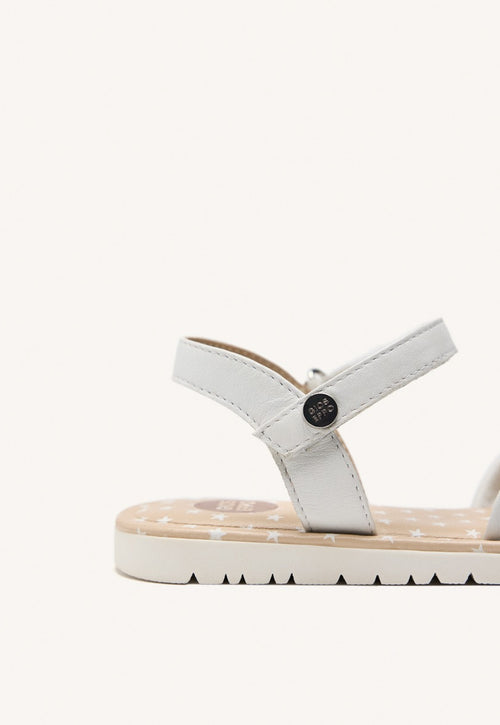 LEATHER BOW SANDALS WAREHAM