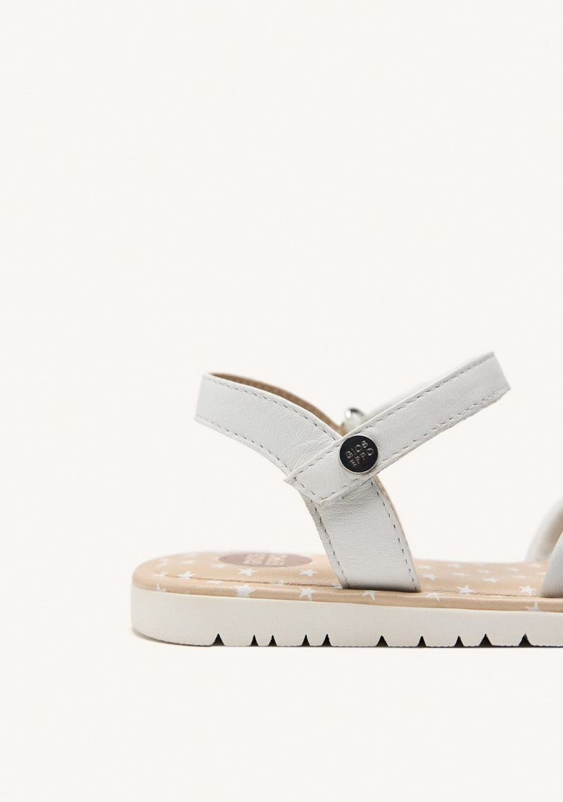 LEATHER BOW SANDALS WAREHAM