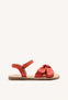 LEATHER BOW SANDALS WAREHAM