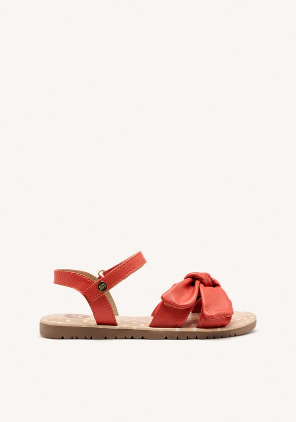 LEATHER BOW SANDALS WAREHAM