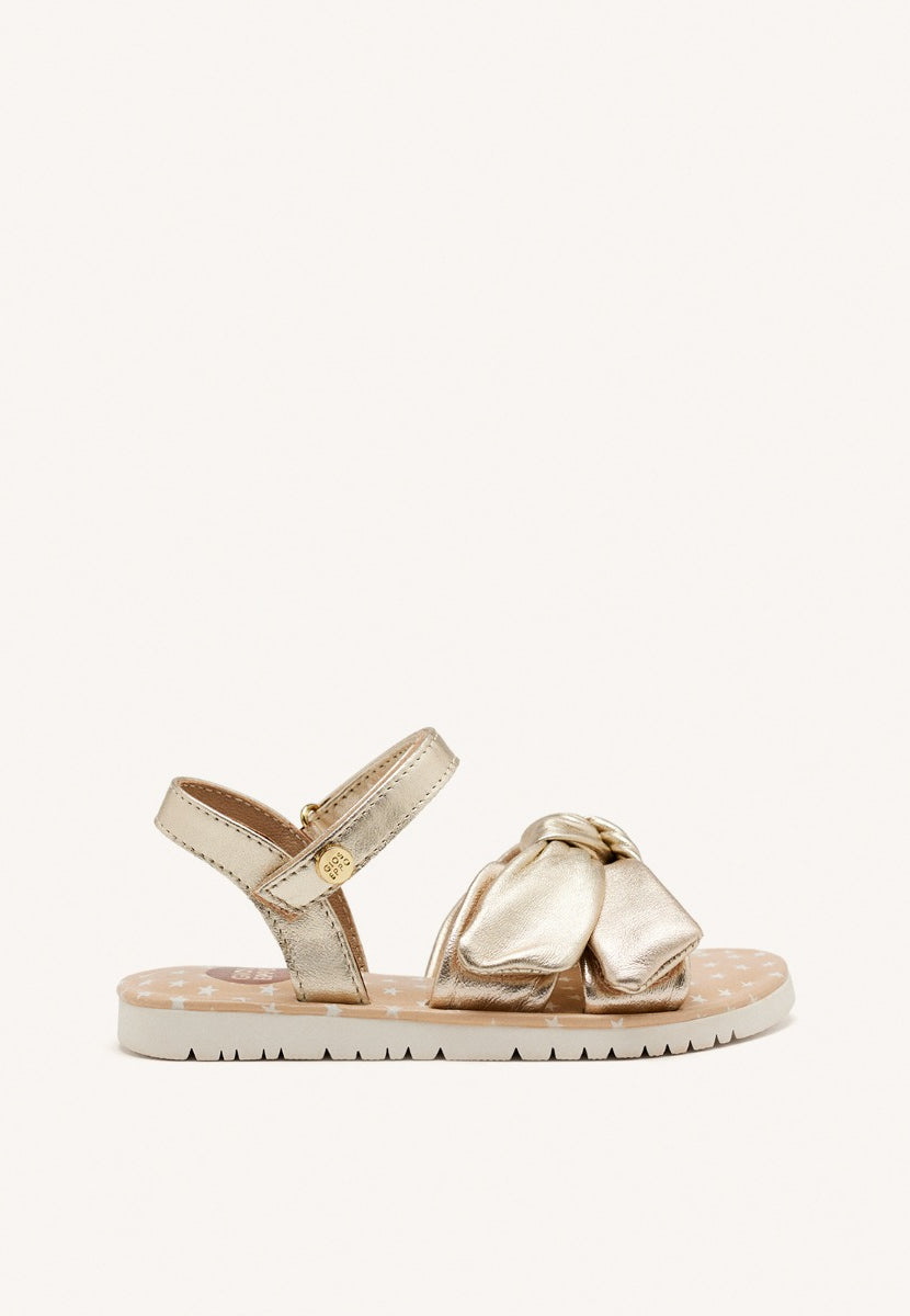 LEATHER BOW SANDALS WAREHAM