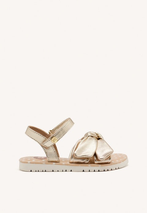 LEATHER BOW SANDALS WAREHAM