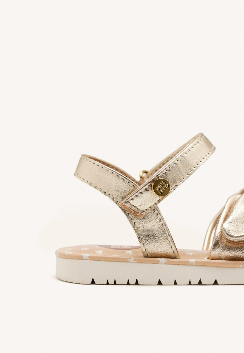 LEATHER BOW SANDALS WAREHAM