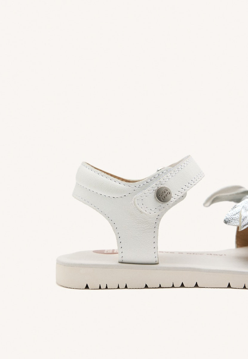 LEATHER FLOWER SANDALS MARINETTE