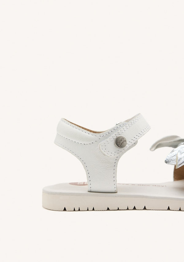 LEATHER FLOWER SANDALS MARINETTE