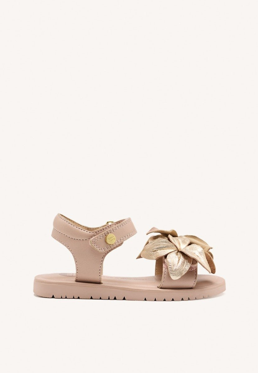 LEATHER FLOWER SANDALS MARINETTE