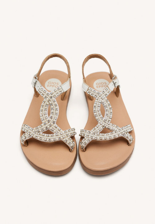 LEATHER SHINE SANDALS KOMENSKY