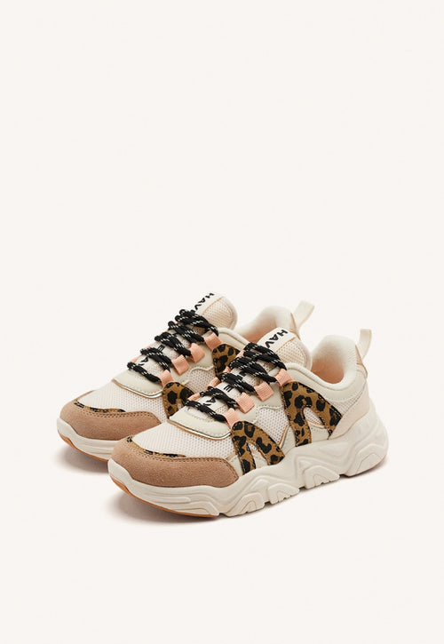 LEOPARD LEATHER SNEAKERS LANDGROVE