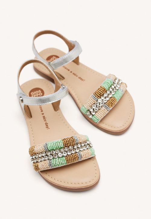 SANDÁLIAS COURO METALIZADO COUDERAY