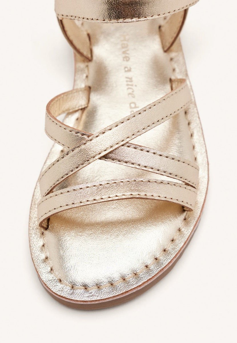 LEATHER STRAP SANDALS TOLLAND