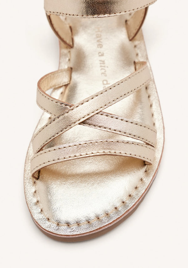LEATHER STRAP SANDALS TOLLAND