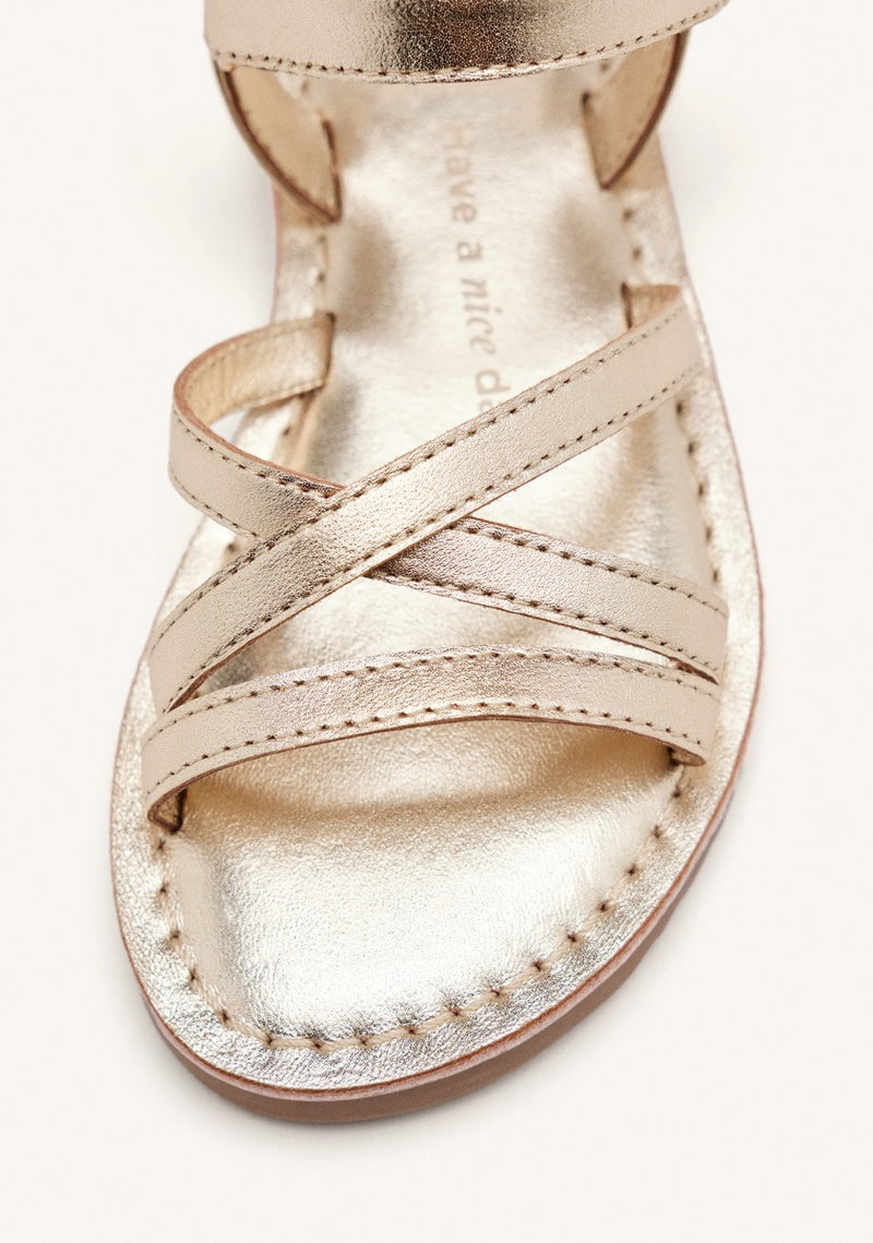 LEATHER STRAP SANDALS TOLLAND