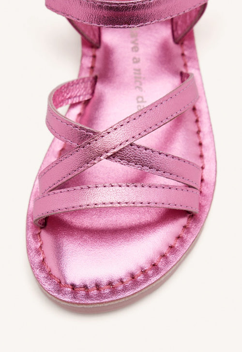 LEATHER STRAP SANDALS TOLLAND