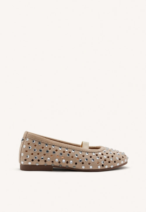 LEATHER STUDDED MARY-JANE BALLET FLATS DEDHAM