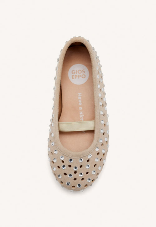 LEATHER STUDDED MARY-JANE BALLET FLATS DEDHAM