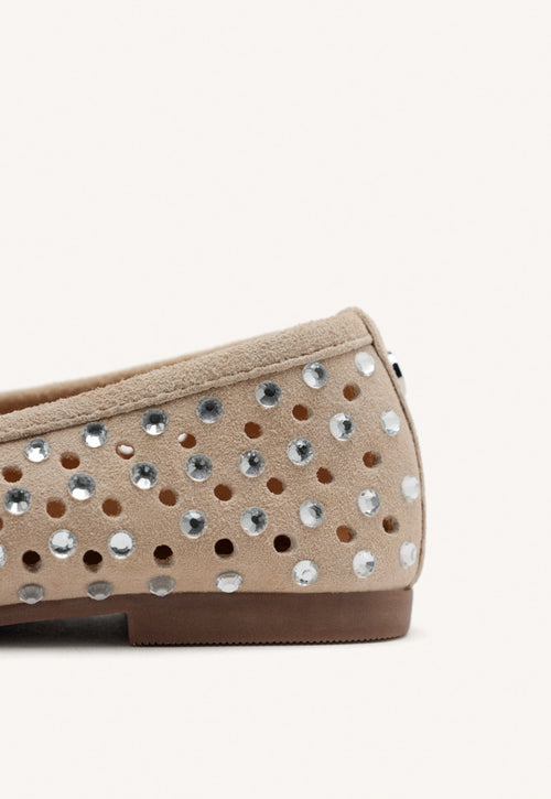 LEATHER STUDDED MARY-JANE BALLET FLATS DEDHAM